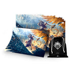 Productafbeelding Witcher - Geralt vs. Griffin Puzzel met Logo Stoffen Tas