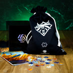 Productafbeelding Witcher - Geralt vs. Griffin Puzzel met Logo Stoffen Tas