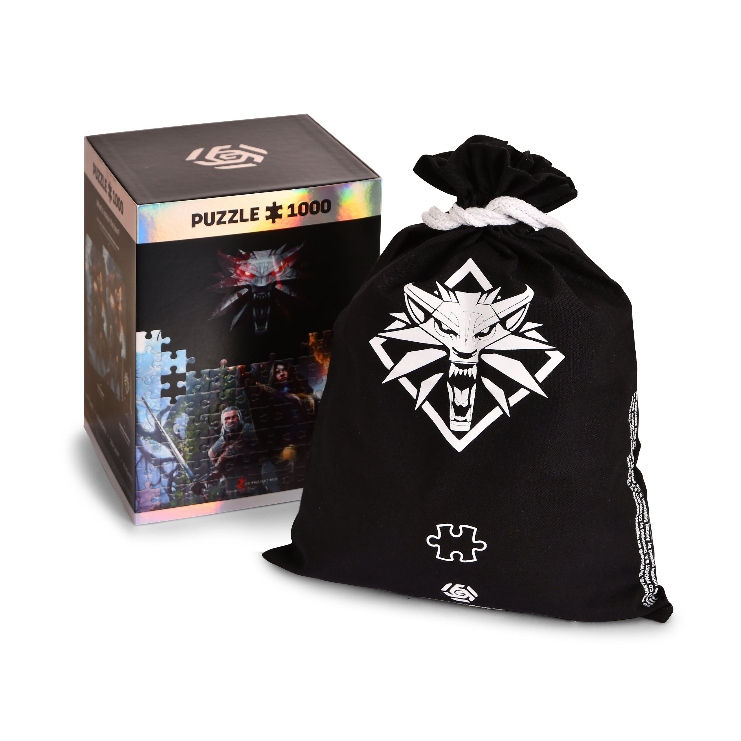 Productafbeelding Witcher - Yennefer Puzzel met Logo Stoffen Tas
