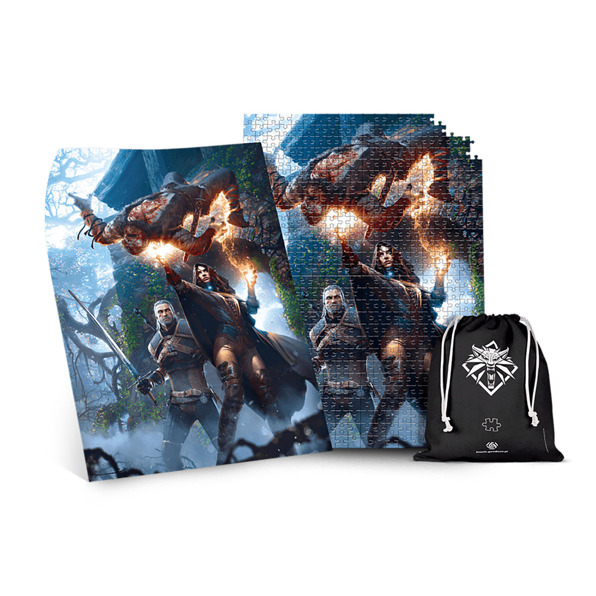 Productafbeelding Witcher - Yennefer Puzzel met Logo Stoffen Tas