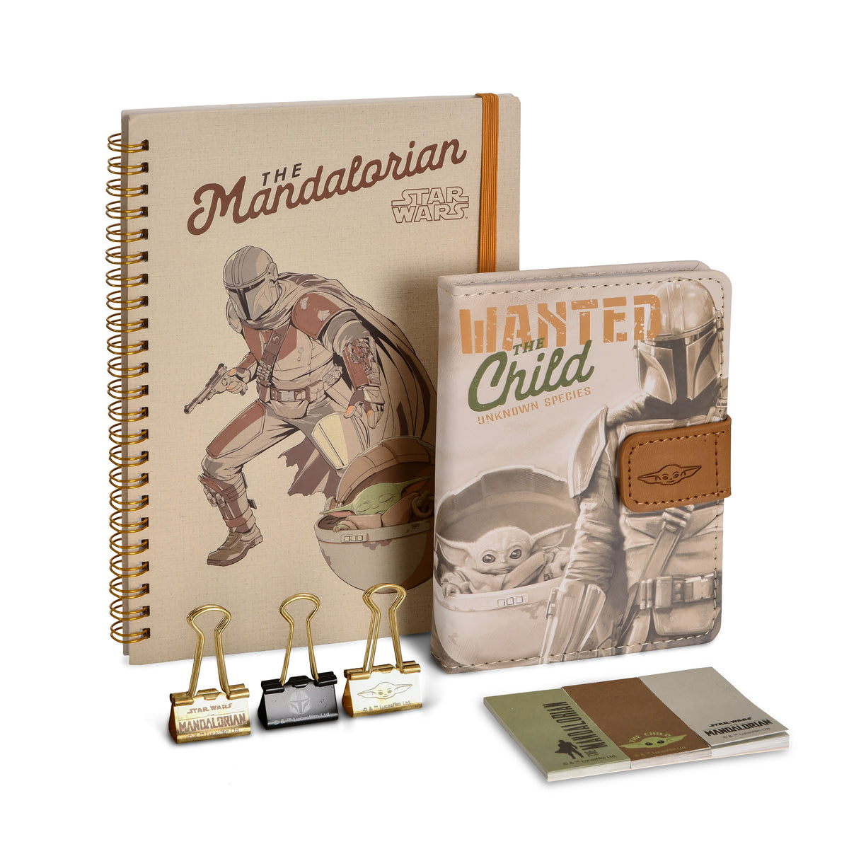 Productafbeelding Grogu en Mando Wanted schrijfset - Star Wars The Mandalorian