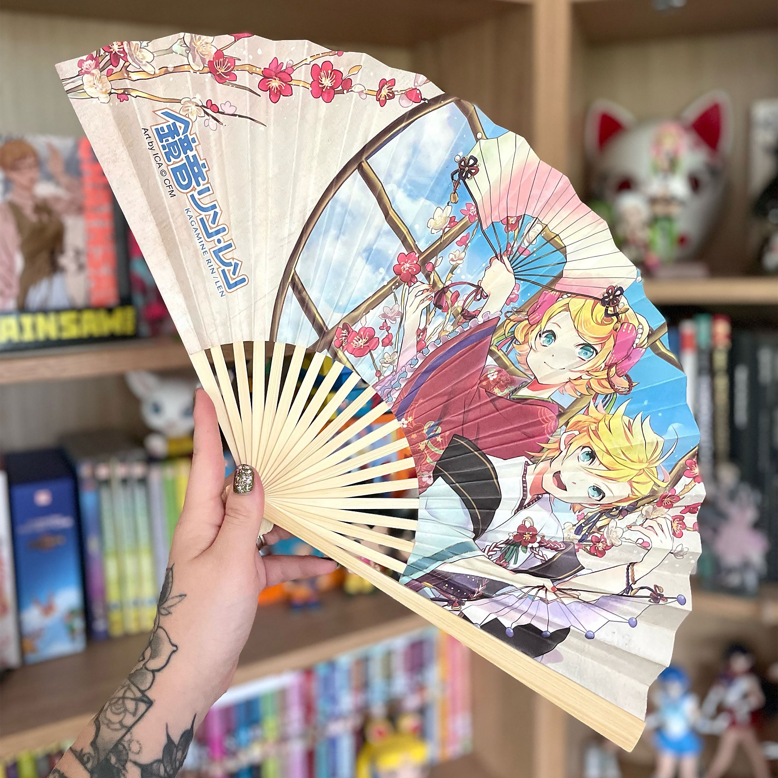 Productafbeelding Hatsune Miku- Miku & Twins Kimono Waaier