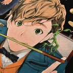 Productafbeelding Newt met Niffler Anime T-shirt zwart - Fantastic Beasts