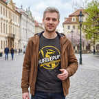 Productafbeelding Hufflepuff House Values T-Shirt Grijs - Harry Potter
