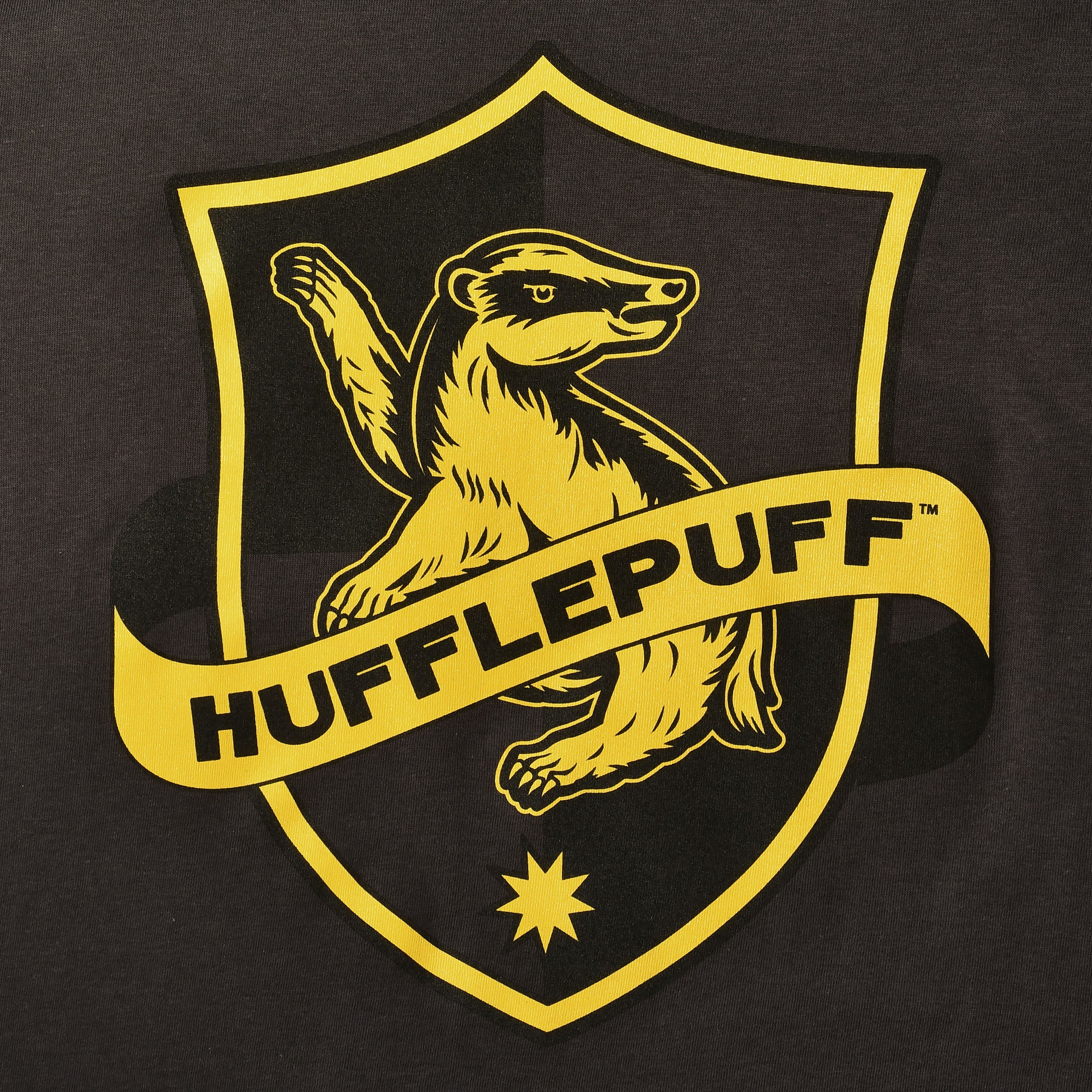 Productafbeelding Hufflepuff Logo T-Shirt Grijs - Harry Potter