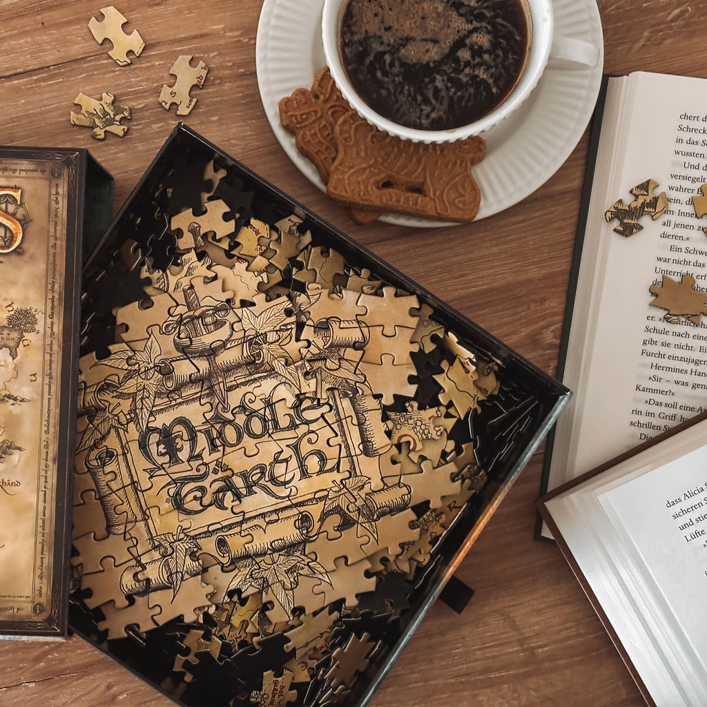 Productafbeelding In de Ban van de Ring - Kaart van Midden-aarde Puzzel
