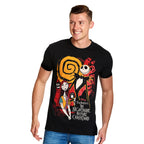 Productafbeelding Nightmare Before Christmas - Jack & Sally T-shirt zwart
