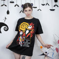 Productafbeelding Nightmare Before Christmas - Jack & Sally T-shirt zwart