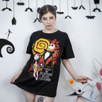 Productafbeelding Nightmare Before Christmas - Jack & Sally T-shirt zwart