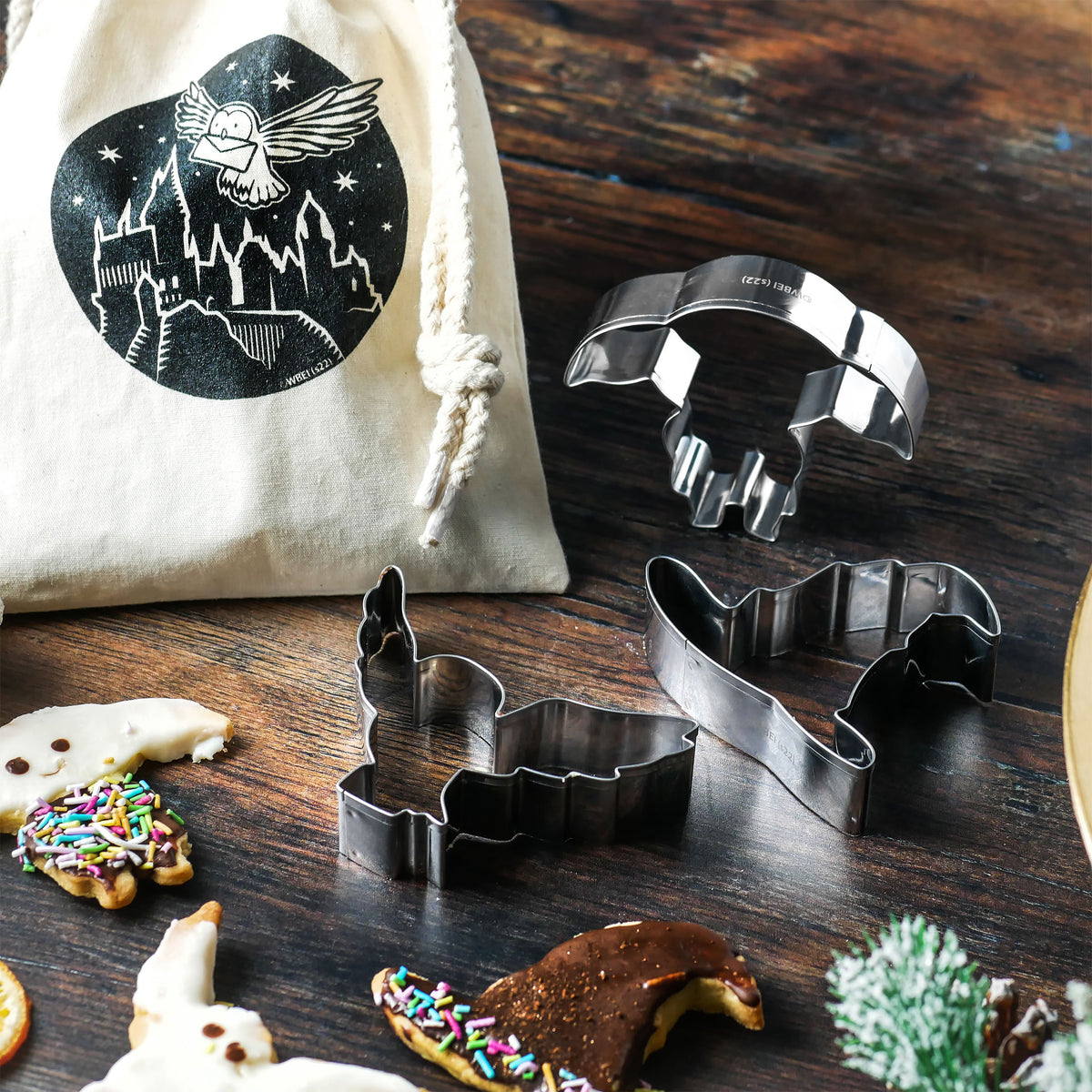 Productafbeelding Harry Potter - Koekjesuitsteker Set in Stoffen Zak