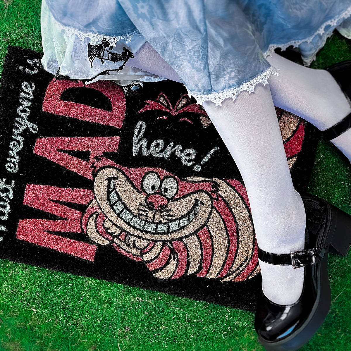 Productafbeelding Alice in Wonderland - Cheshire Cat Deurmat