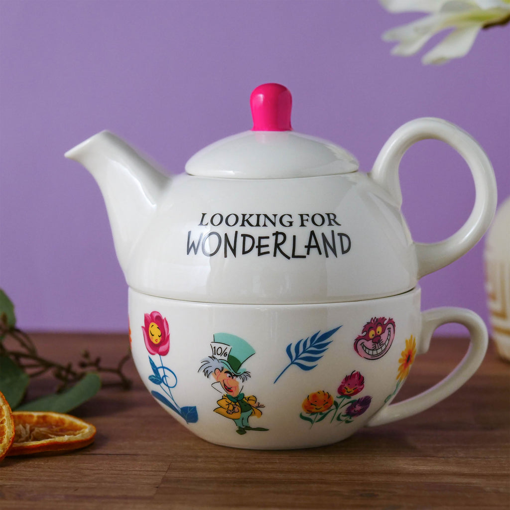 Productafbeelding Alice in Wonderland - Looking For Wonderland Theepot met Beker