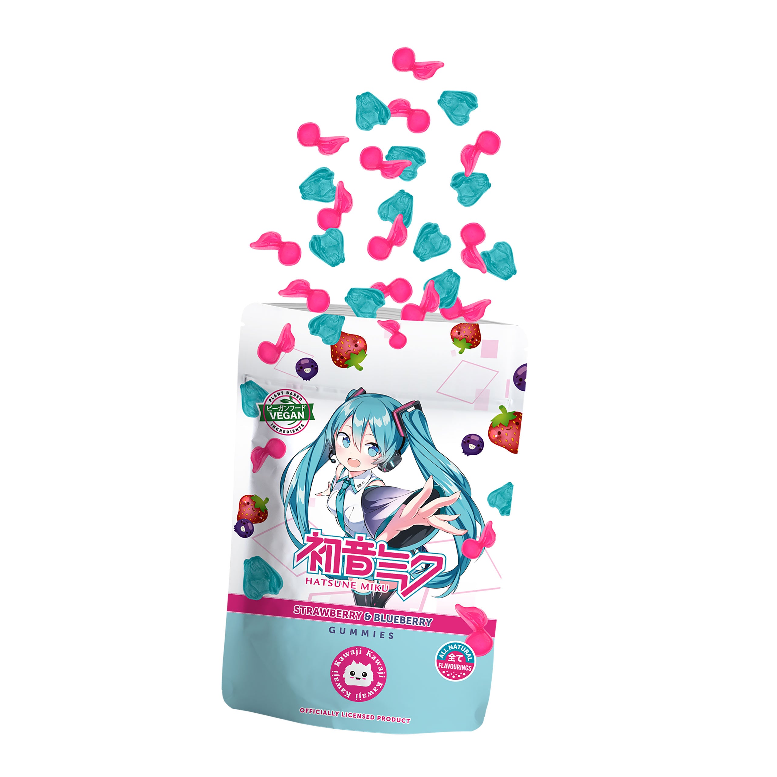 Productafbeelding Hatsune Miku - Powerbeärs Kawaii Fruitgummies Vegan