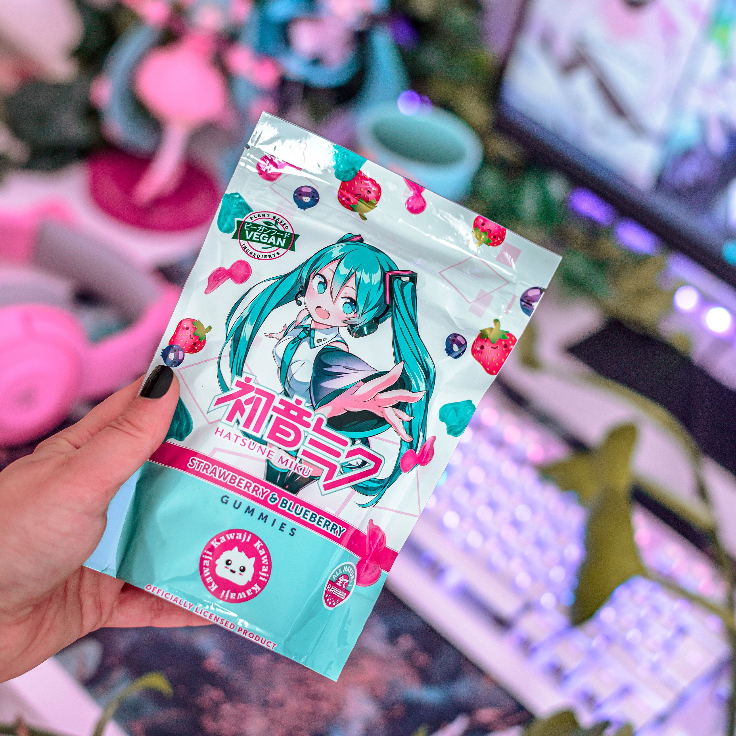 Productafbeelding Hatsune Miku - Powerbeärs Kawaii Fruitgummies Vegan