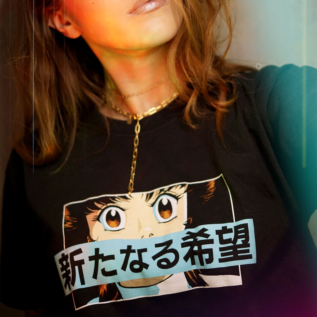 Productafbeelding Star Wars - Manga Leia T-shirt Zwart