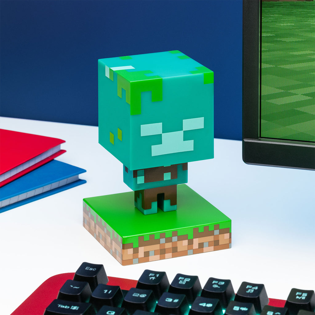 Productafbeelding Minecraft - Verdronken Zombie 3D Tafellamp