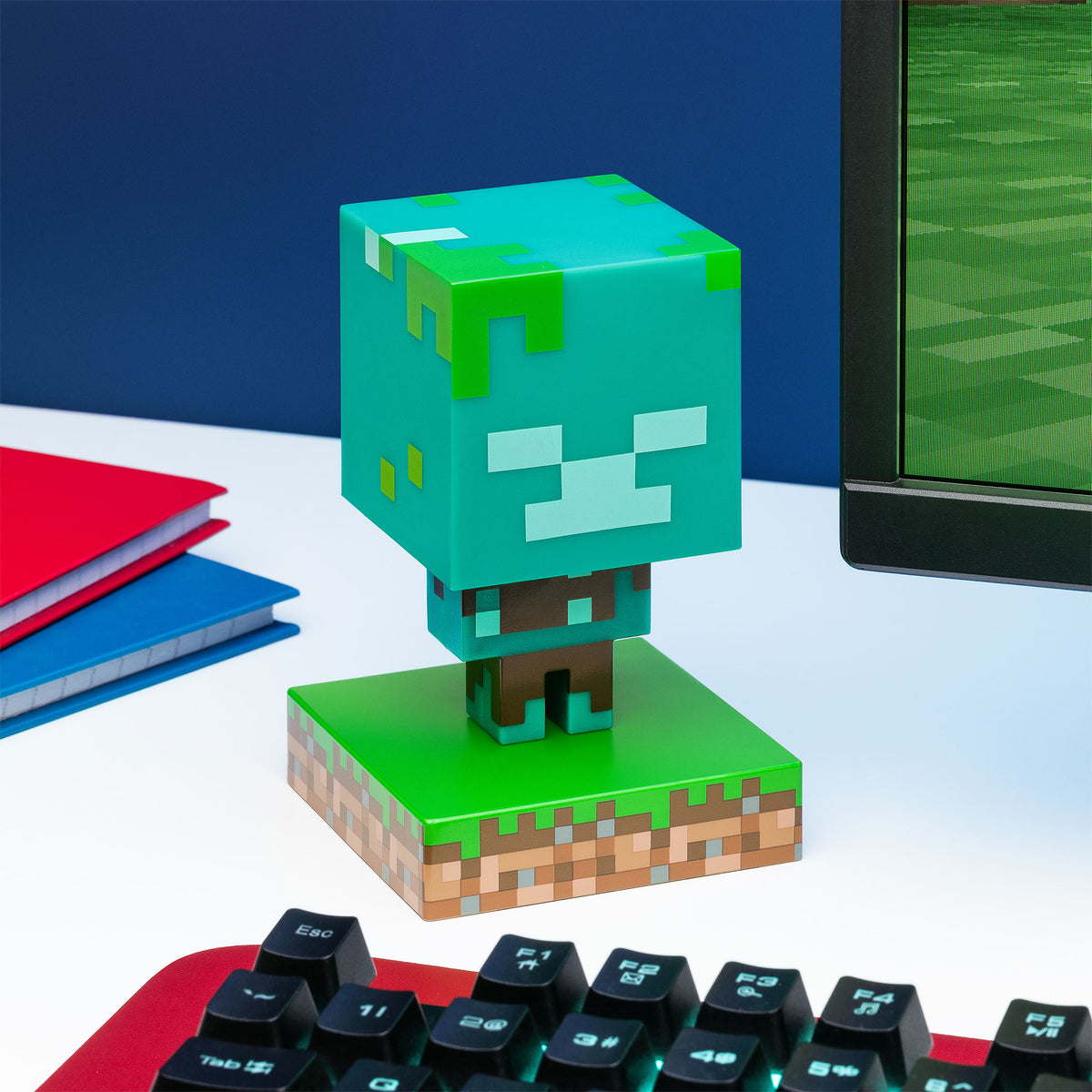 Productafbeelding Minecraft - Verdronken Zombie 3D Tafellamp