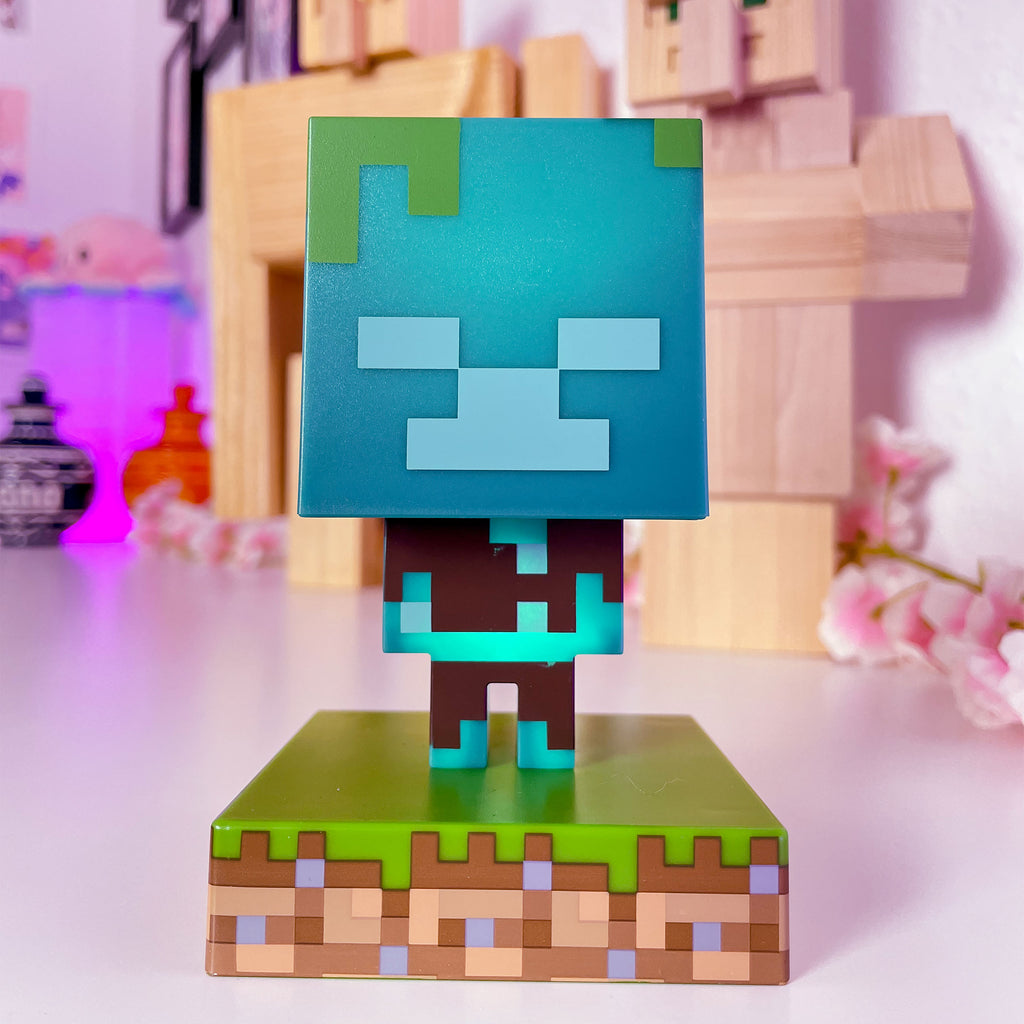 Productafbeelding Minecraft - Verdronken Zombie 3D Tafellamp