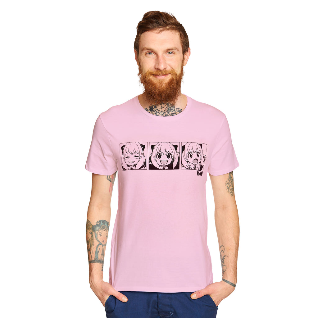Productafbeelding Spy x Family - Emoties van Anya T-shirt roze