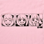 Productafbeelding Spy x Family - Emoties van Anya T-shirt roze