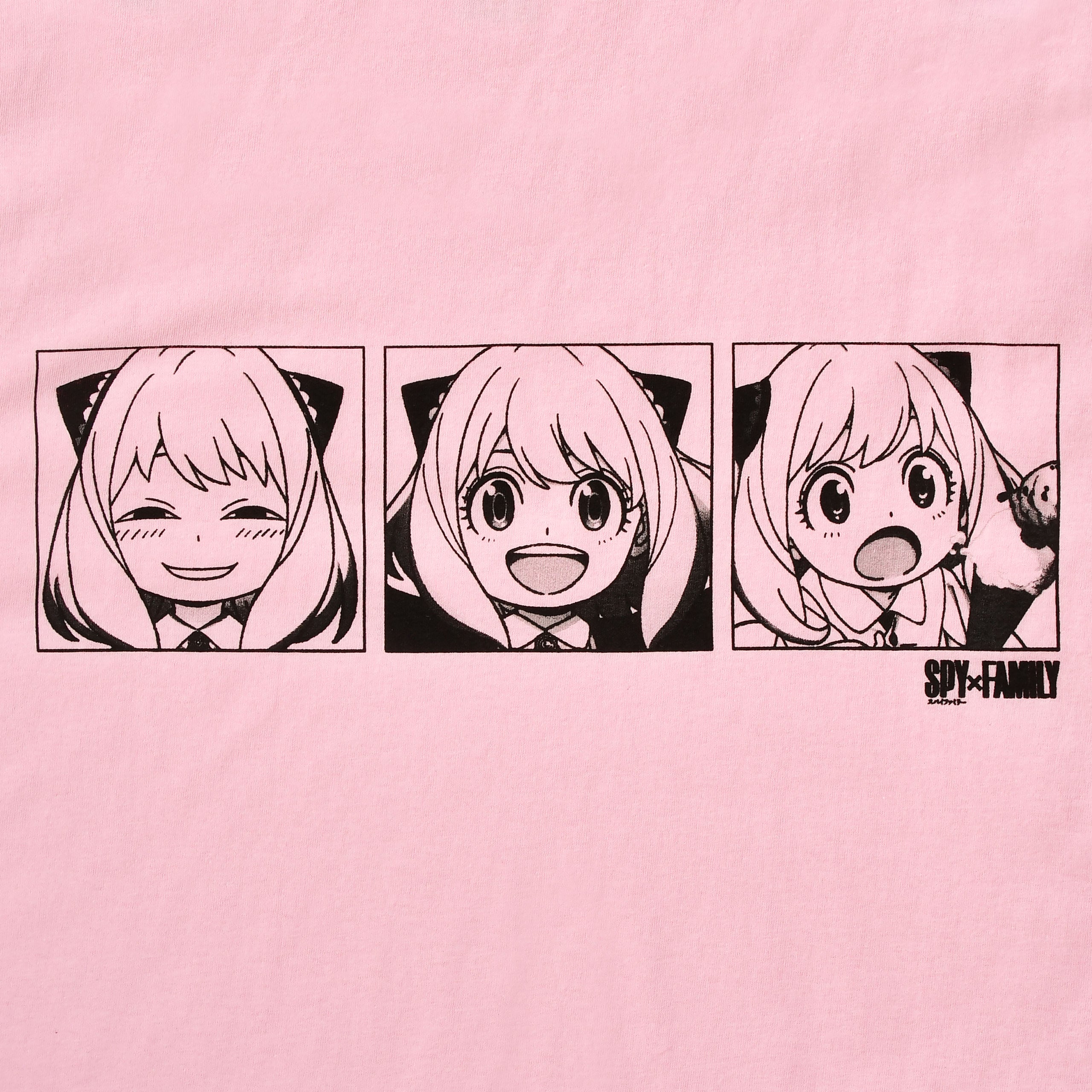 Productafbeelding Spy x Family - Emoties van Anya T-shirt roze