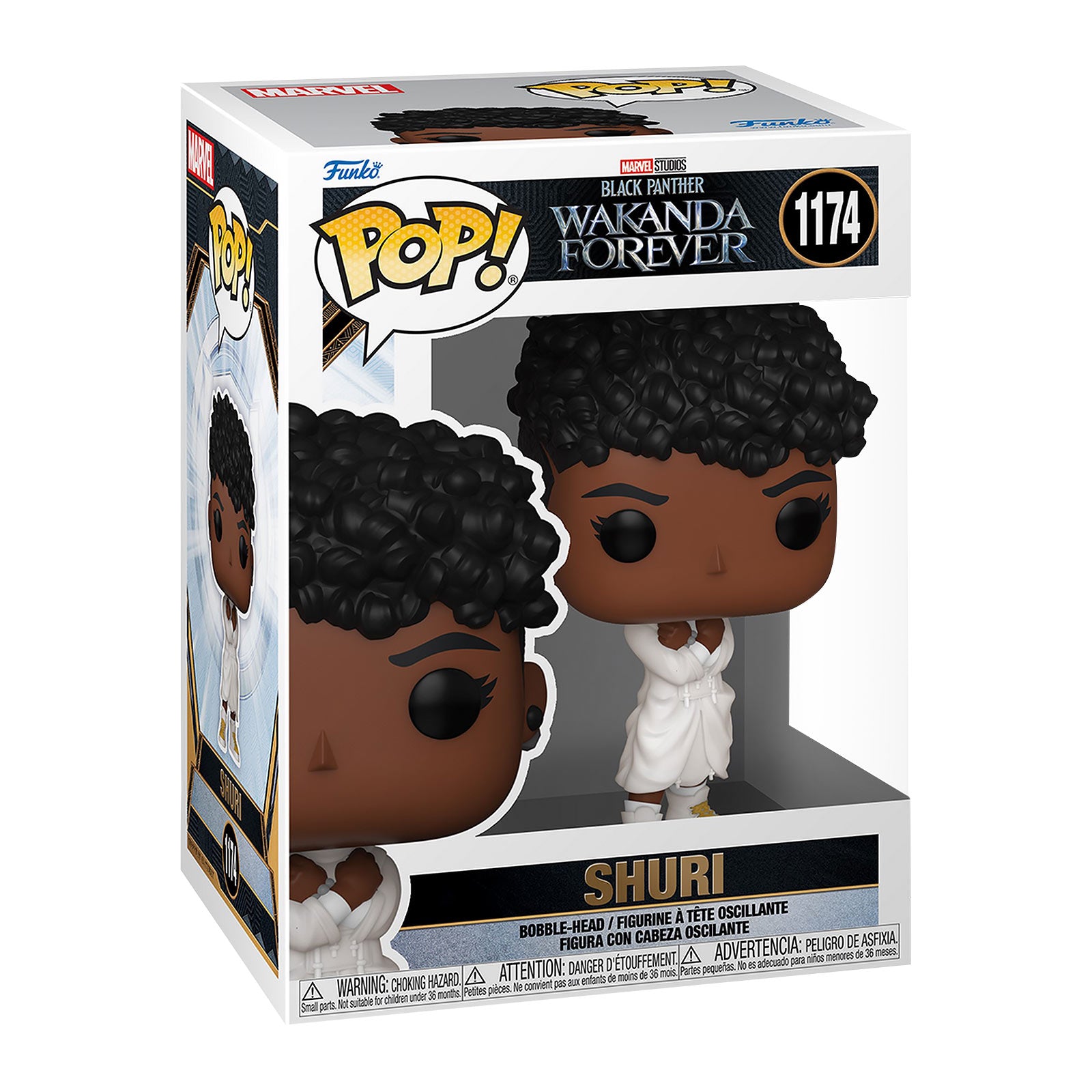 Productafbeelding Black Panther-Wakanda Forever - Shuri White Outfit Funko Pop Bobblehead Figure