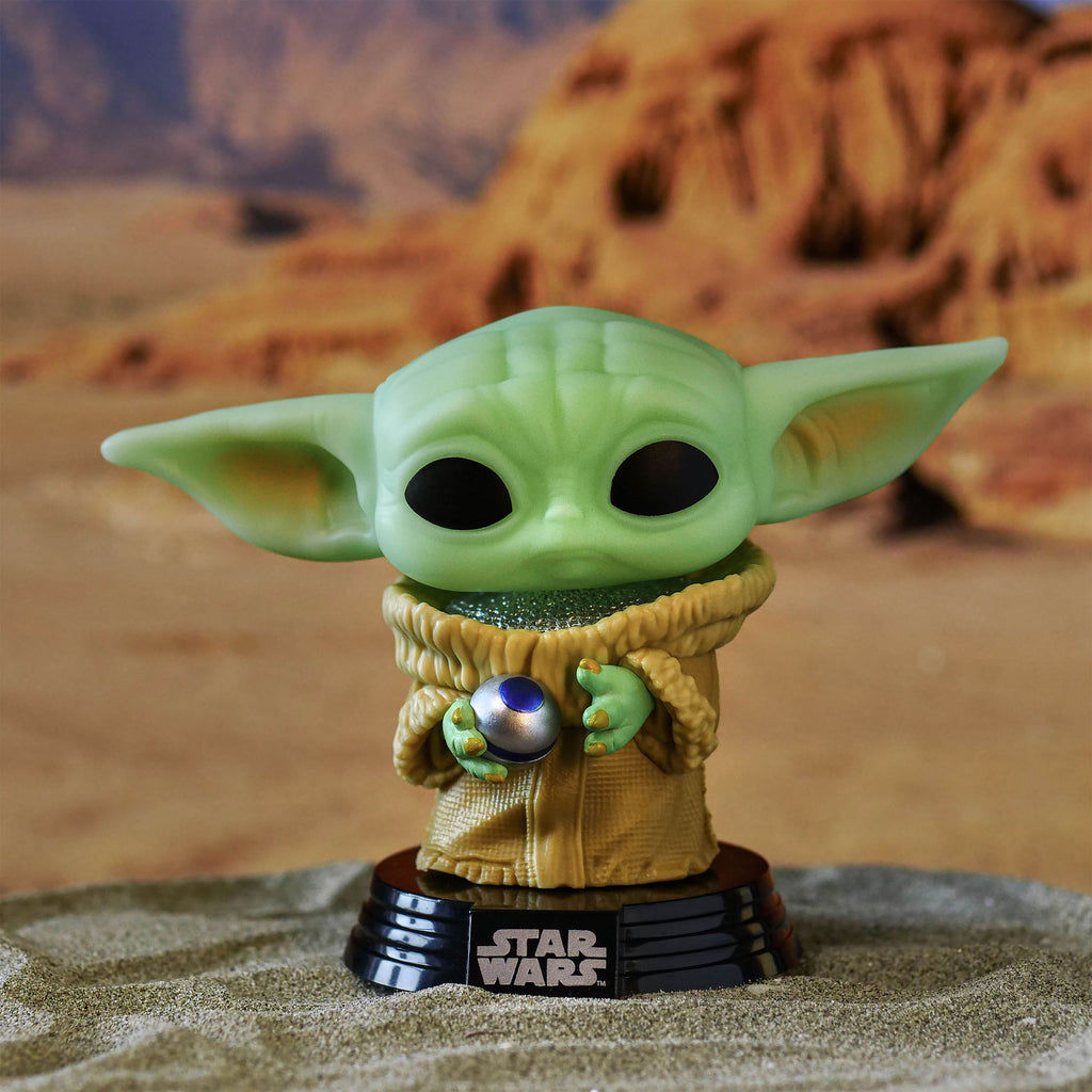Productafbeelding Star Wars - Grogu met harnas Funko Pop Bobblehead Figuur