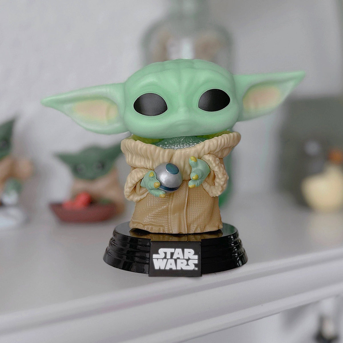Productafbeelding Star Wars - Grogu met harnas Funko Pop Bobblehead Figuur