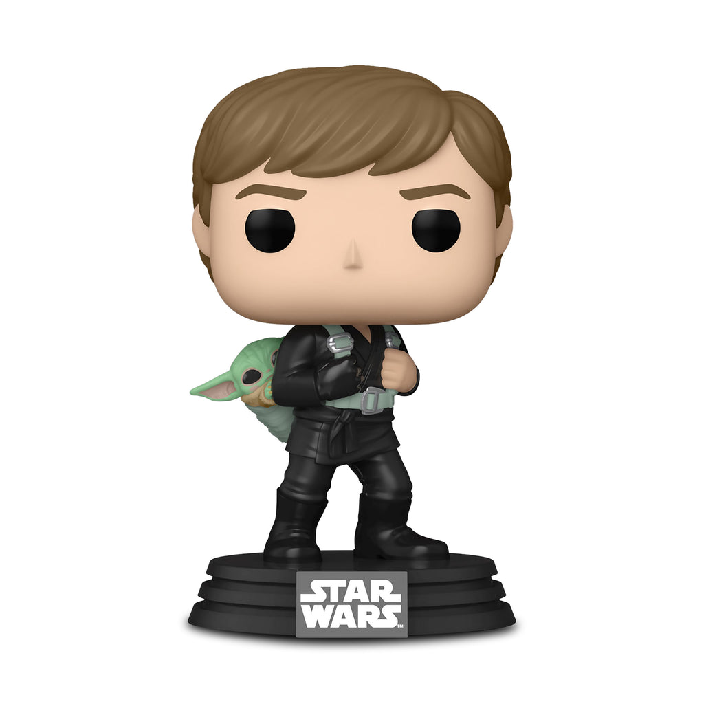 Productafbeelding Star Wars - Luke Skywalker met Grogu Funko Pop Bobblehead Figuur