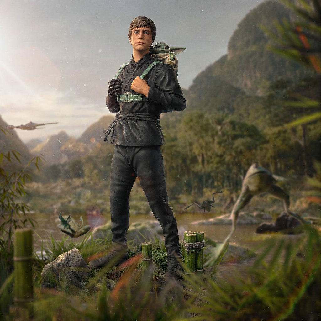 Productafbeelding Luke Skywalker & Grogu Training Standbeeld Beperkt - Star Wars The Book of Boba Fett