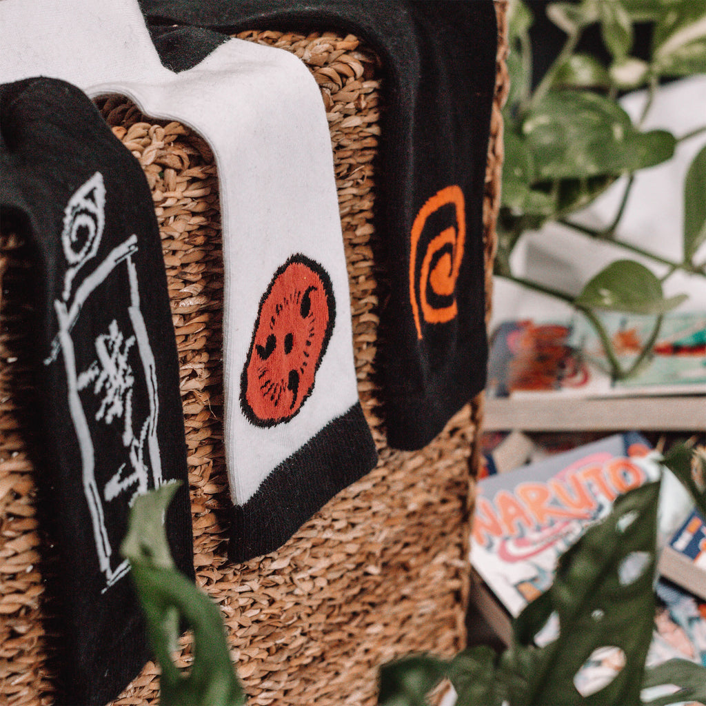 Productafbeelding Naruto Shippuden - Sasuke Symbool Sokken Set van 3
