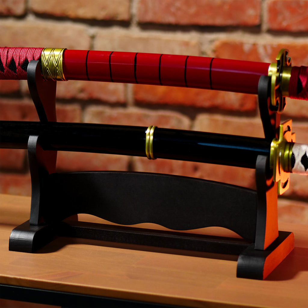 Productafbeelding Katana standaard voor twee zwaarden accessoire zwart