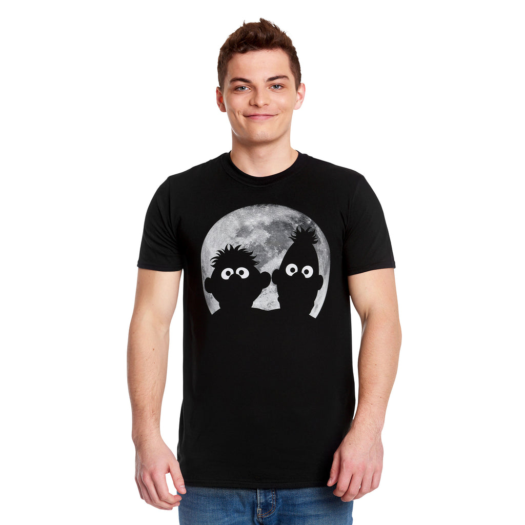 Productafbeelding Sesamstraat - Ernie & Bert Moonnight T-shirt zwart