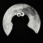Productafbeelding Sesamstraat - Cookie Monster Moonnight T-shirt zwart