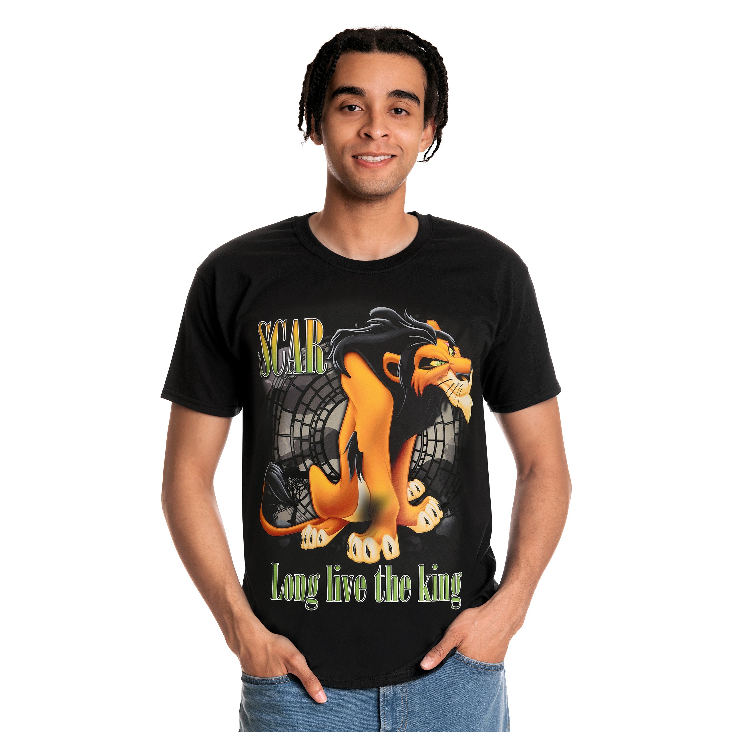 Productafbeelding Leeuwenkoning - Long Live The King T-Shirt zwart