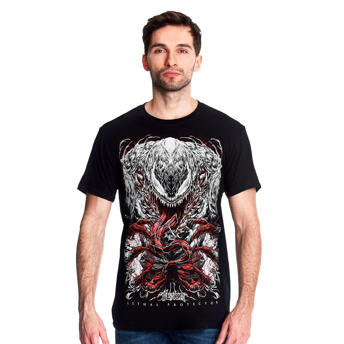 Productafbeelding Venom - Zwart Wit & Bloed T-shirt zwart