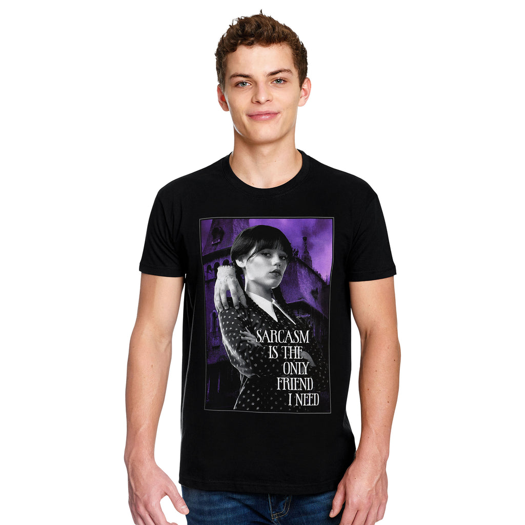 Productafbeelding Wednesday - Sarcasme T-Shirt Zwart