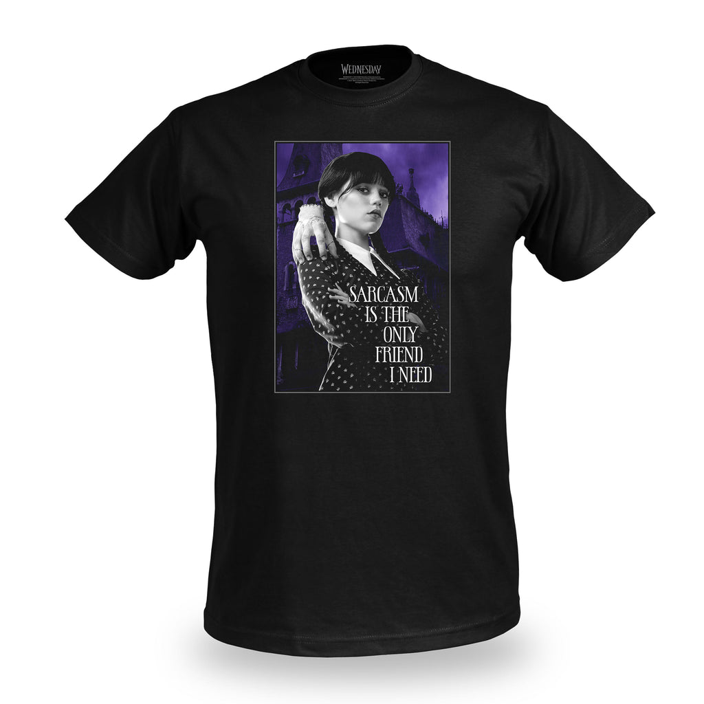 Productafbeelding Wednesday - Sarcasme T-Shirt Zwart
