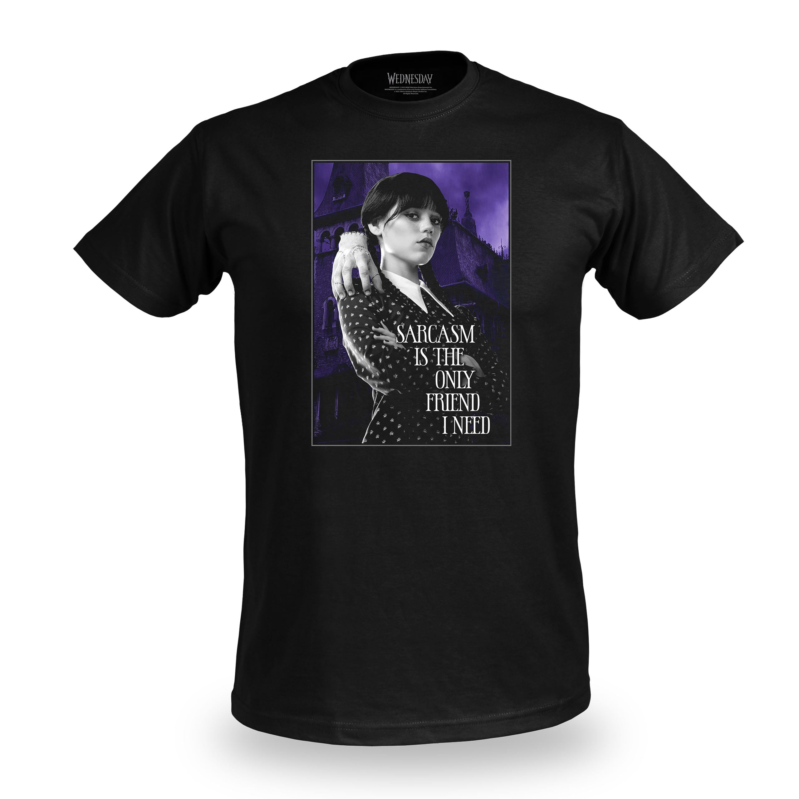 Productafbeelding Wednesday - Sarcasme T-Shirt Zwart
