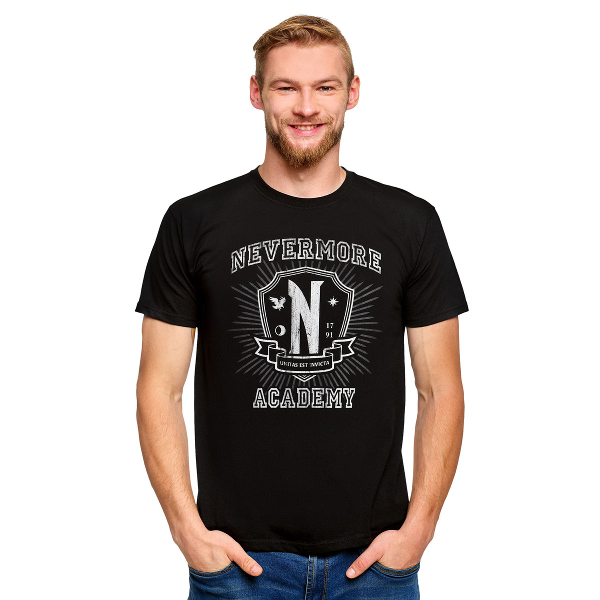 Productafbeelding Wednesday - Nevermore Academy T-shirt zwart