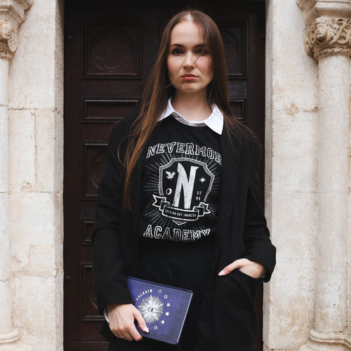 Productafbeelding Wednesday - Nevermore Academy T-shirt zwart