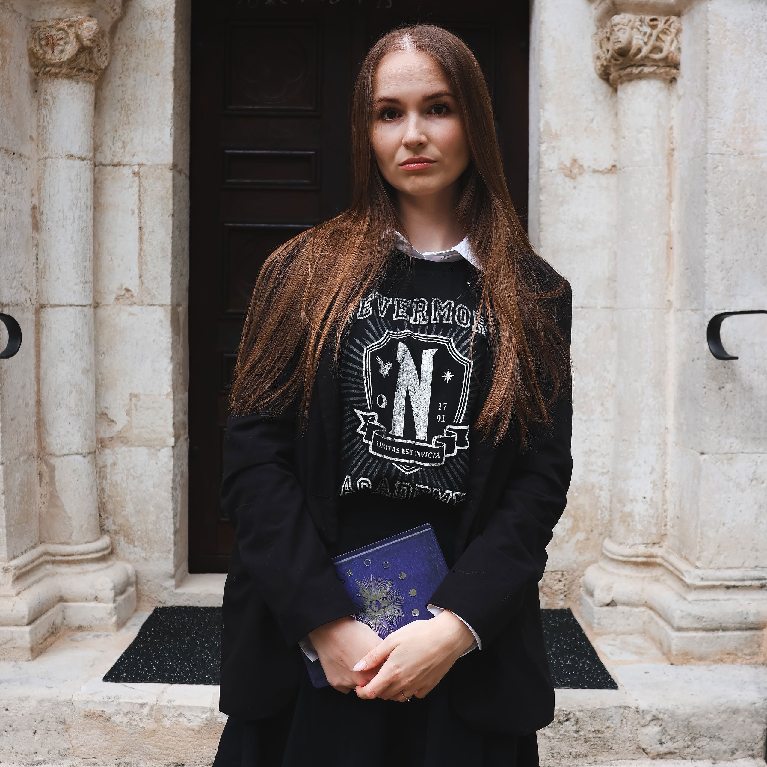 Productafbeelding Wednesday - Nevermore Academy T-shirt zwart