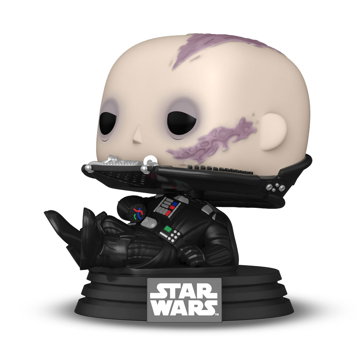 Productafbeelding Star Wars - Darth Vader ongemaskerd 40e verjaardag Funko Pop Bobblehead figuur