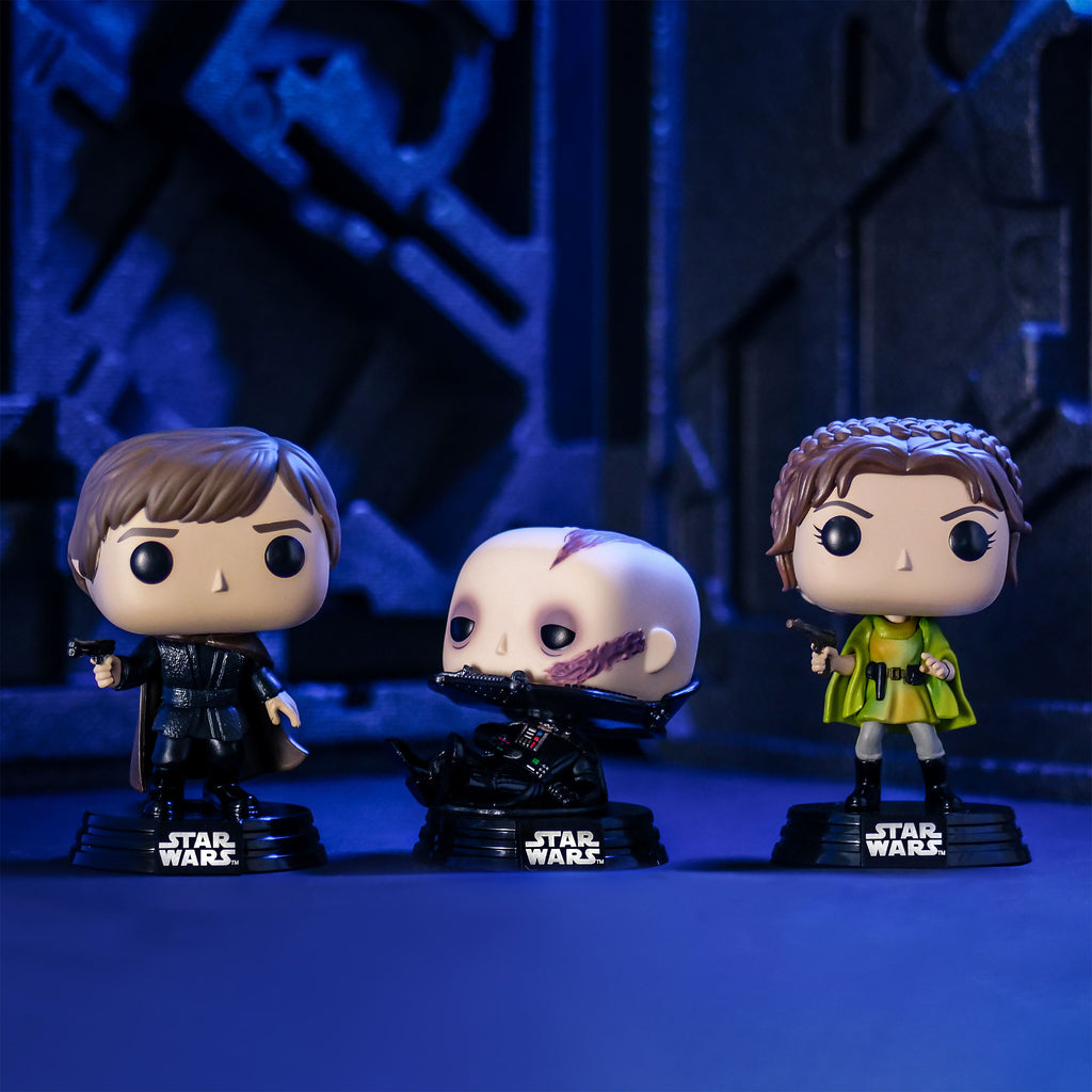 Productafbeelding Star Wars - Darth Vader ongemaskerd 40e verjaardag Funko Pop Bobblehead figuur