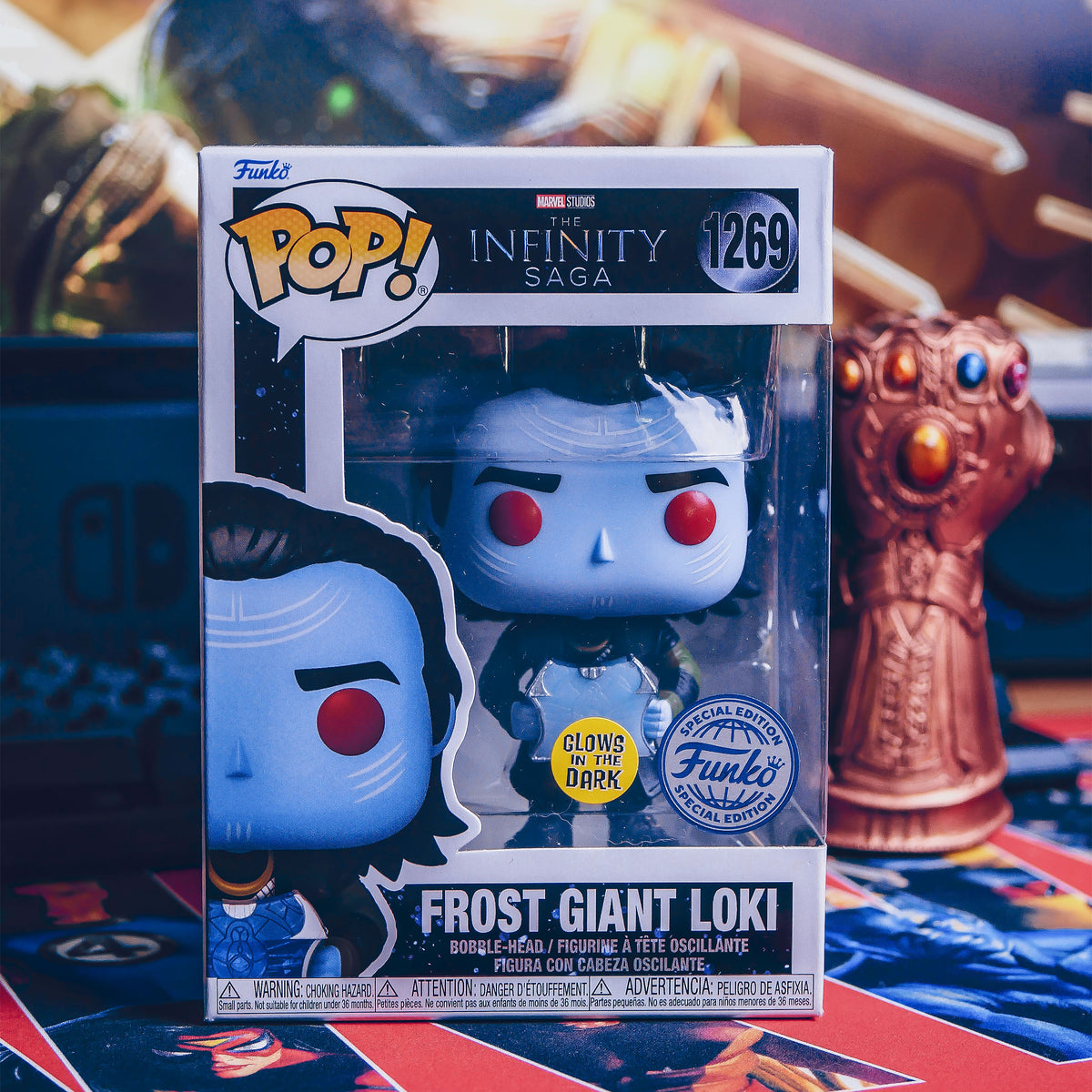 Productafbeelding Frost Giant Loki Glow in the Dark Funko Pop Figuur - Marvel
