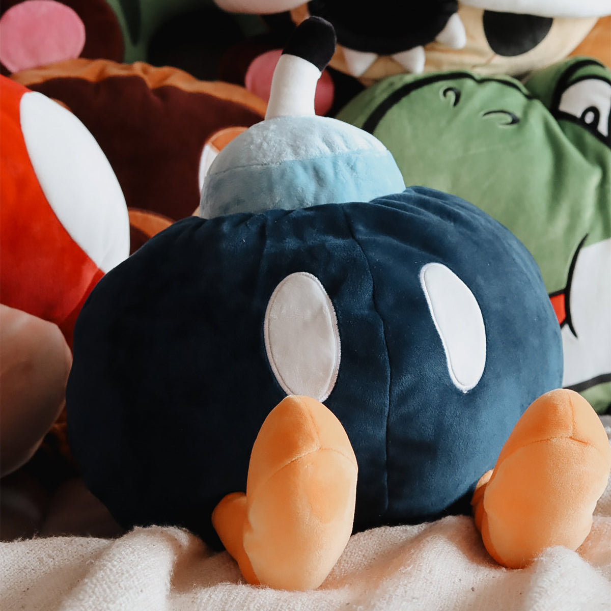 Productafbeelding Super Mario - Bob-omb Mocchi-Mocchi Pluche Figuur