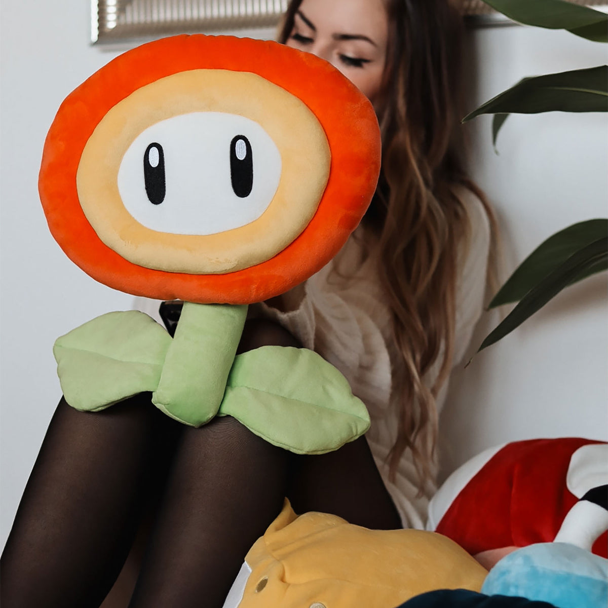 Productafbeelding Super Mario - Vuur Bloem Pluche Figuur XL