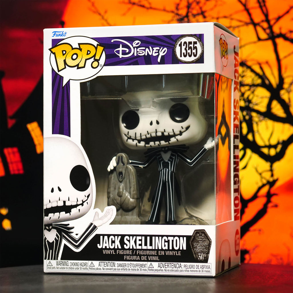 Productafbeelding Nightmare Before Christmas - Jack Skellington met Grafsteen Funko Pop Figuur