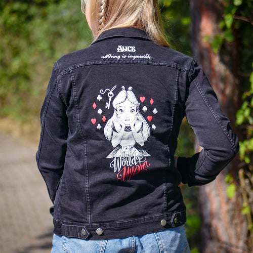 Productafbeelding Alice in Wonderland - World Of My Own Spijkerjas Dames Zwart