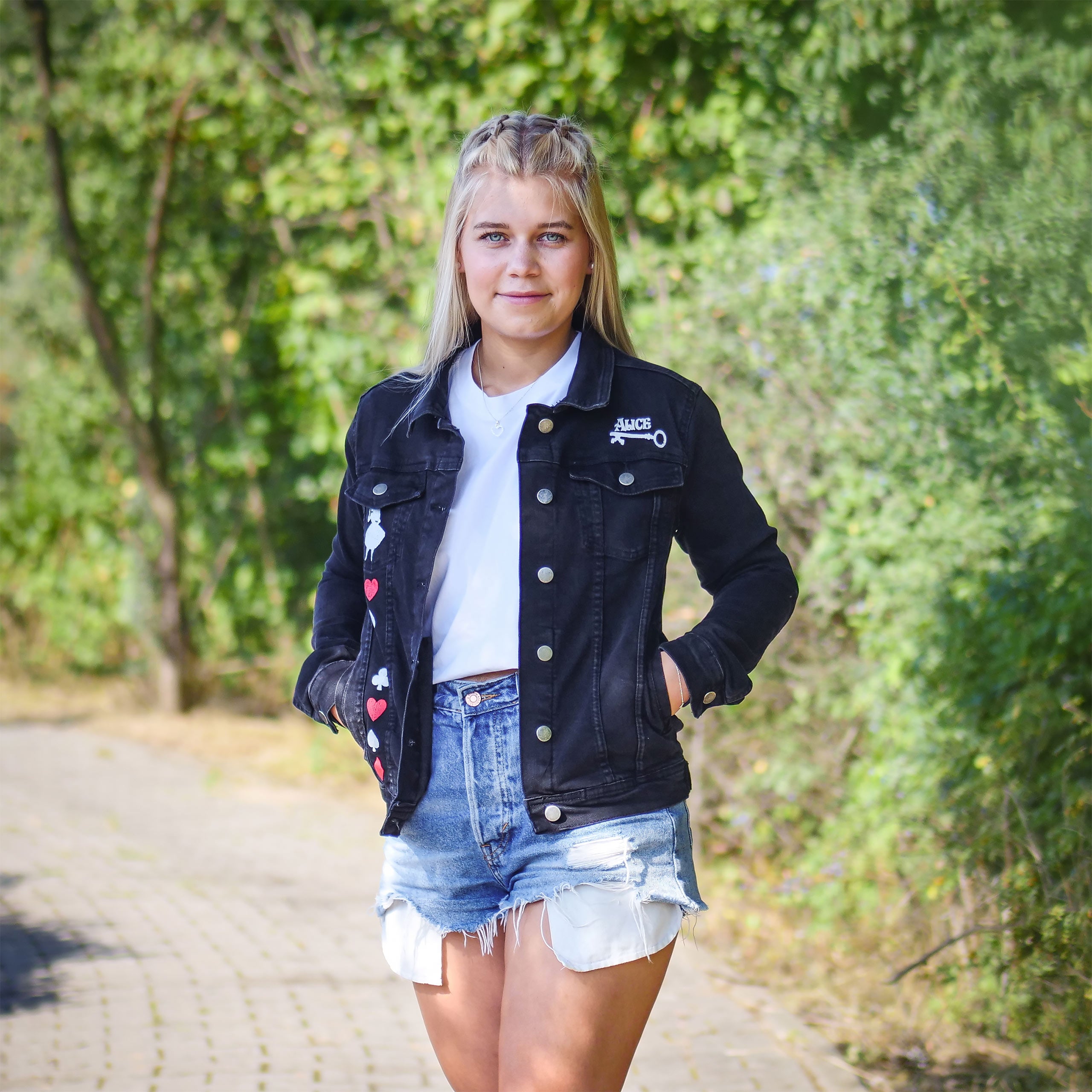 Productafbeelding Alice in Wonderland - World Of My Own Spijkerjas Dames Zwart